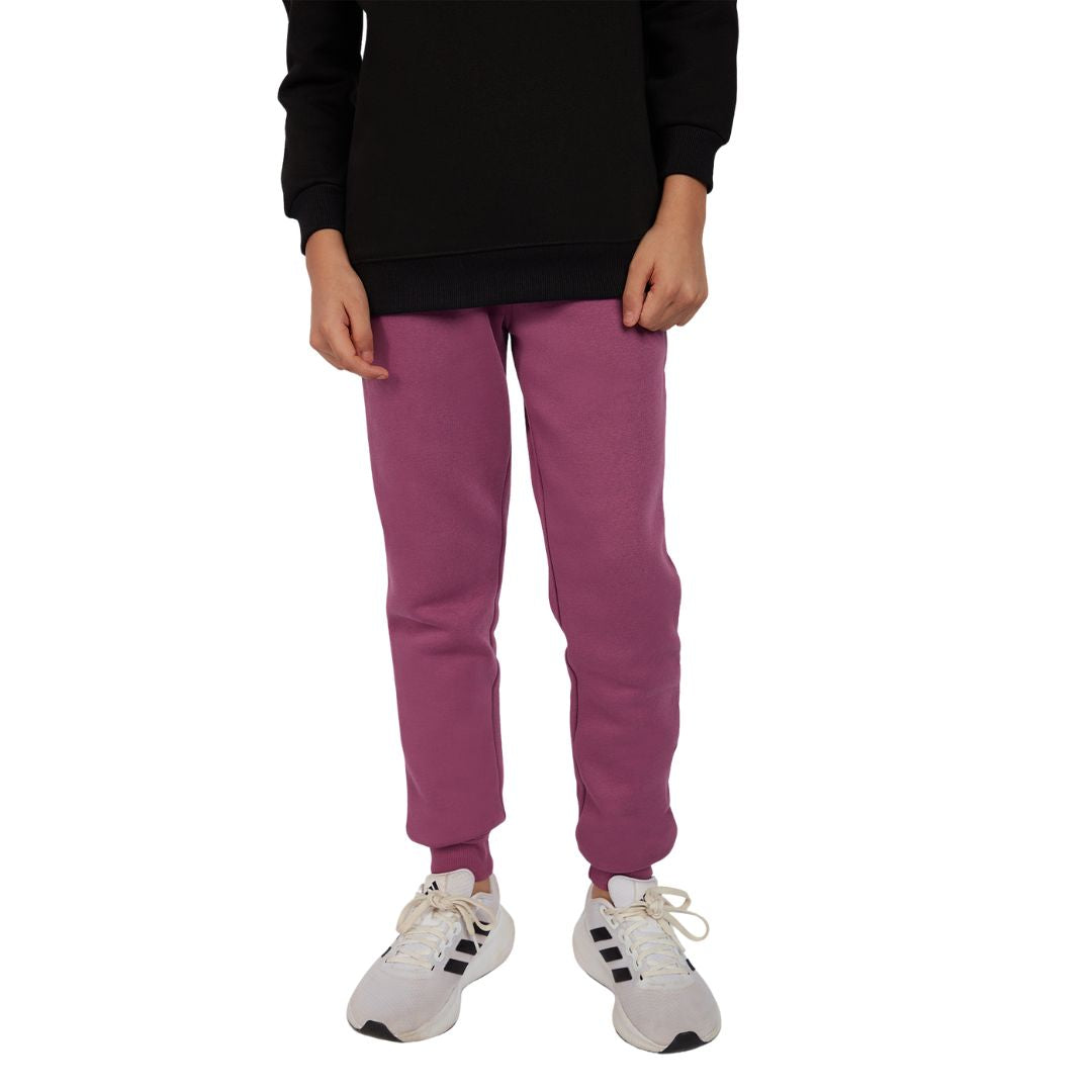 Bombay High Boy's Purple Solid Knit Mid Rise Waist Joggers