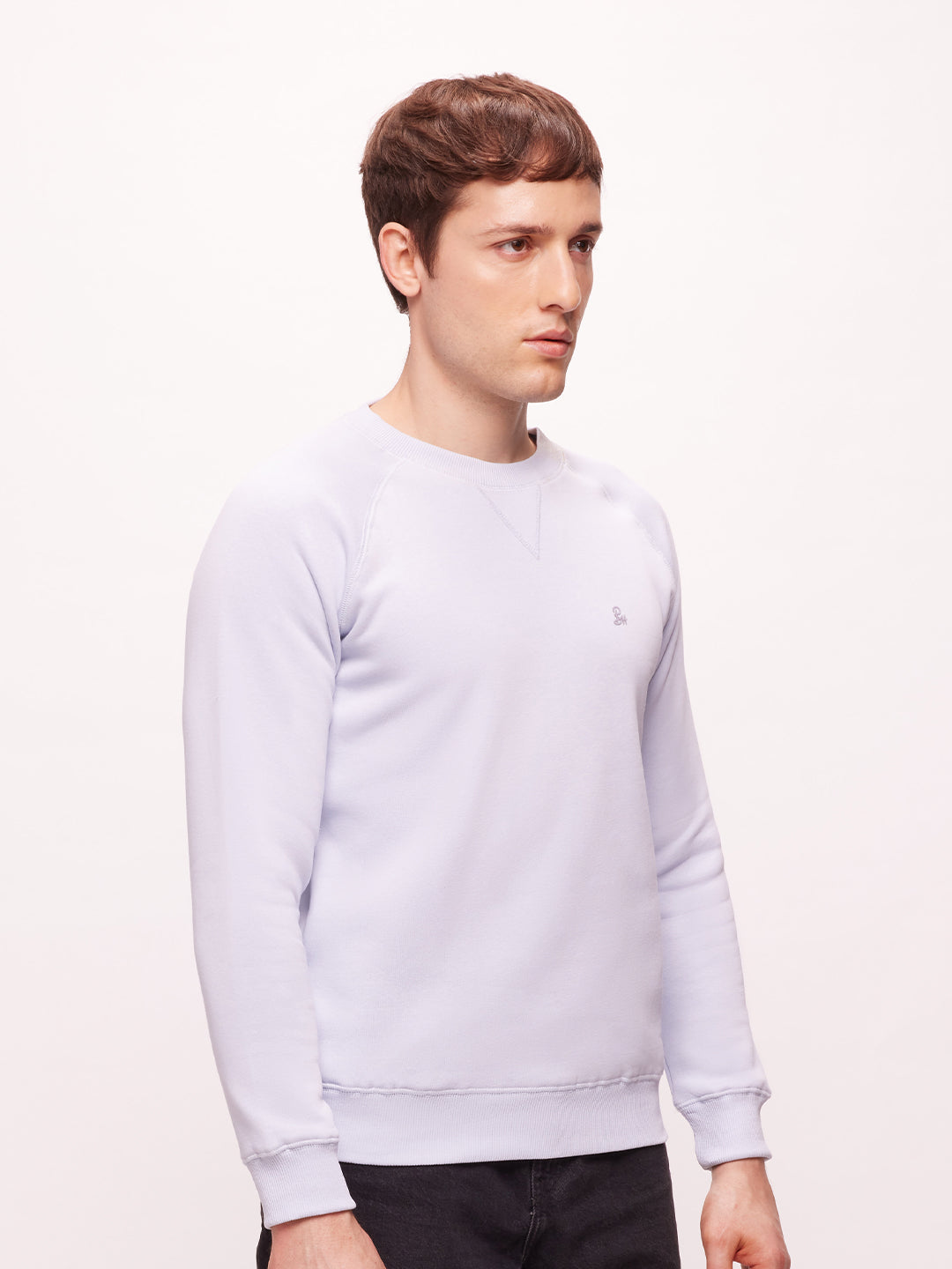 Bombay High Men's Premium Cotton Blend Solid Sweatshirt